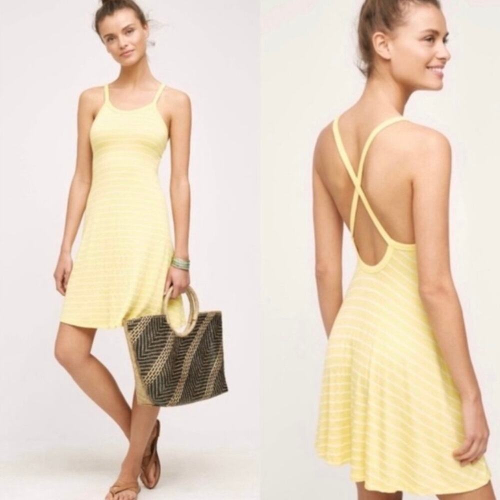 Saturday Sunday Anthropologie Striped Sleeveless Mini Dress